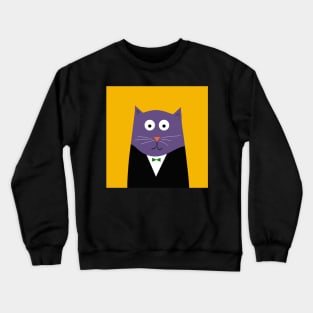 Cat in smoking Crewneck Sweatshirt